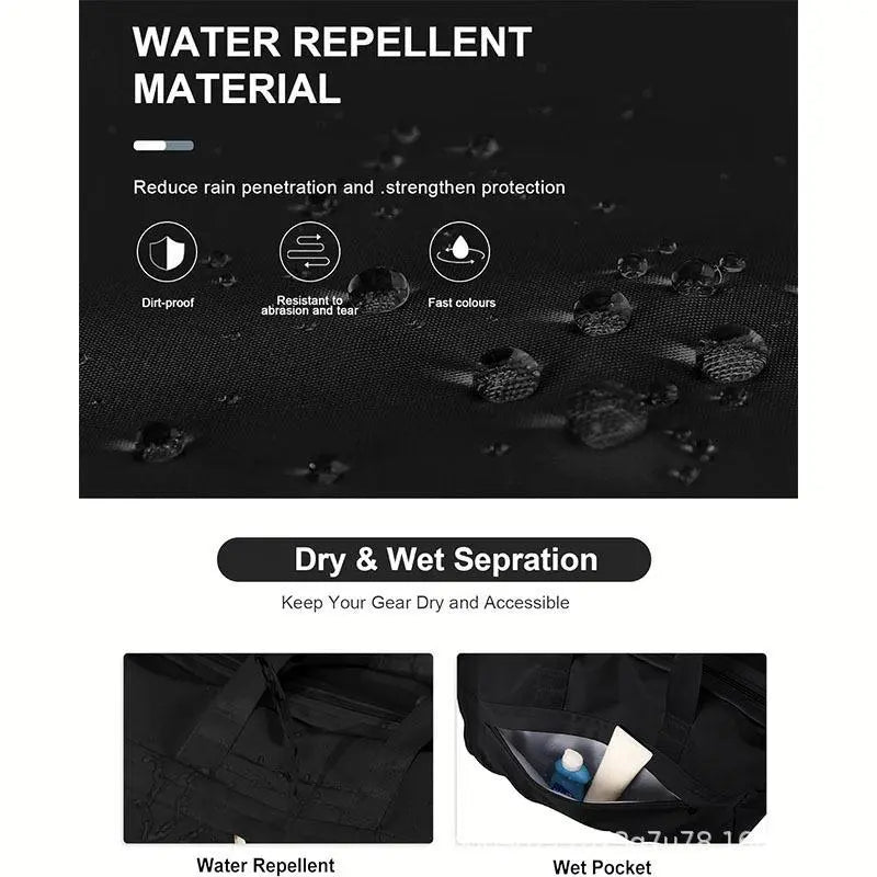 Waterproof Breathable Gym Bag with Shoe Compartment, Large Capacity Sports Travel Backpack for Men Women, Fitness Swimming Football Basketball Tennis, Training, Multifunctional Sports Bag, Athletic Bag, Outdoor Sports Bag
