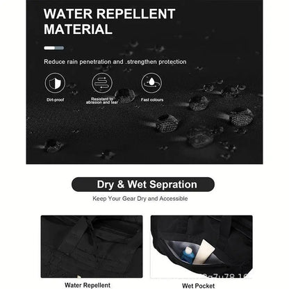 Waterproof Breathable Gym Bag with Shoe Compartment, Large Capacity Sports Travel Backpack for Men Women, Fitness Swimming Football Basketball Tennis, Training, Multifunctional Sports Bag, Athletic Bag, Outdoor Sports Bag