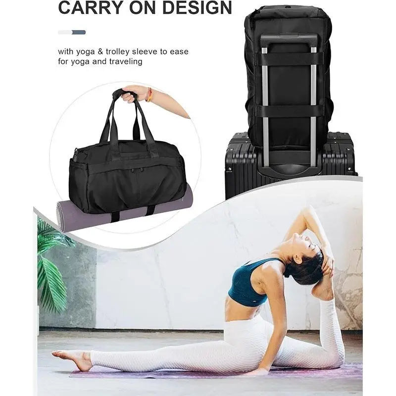 Waterproof Breathable Gym Bag with Shoe Compartment, Large Capacity Sports Travel Backpack for Men Women, Fitness Swimming Football Basketball Tennis, Training, Multifunctional Sports Bag, Athletic Bag, Outdoor Sports Bag
