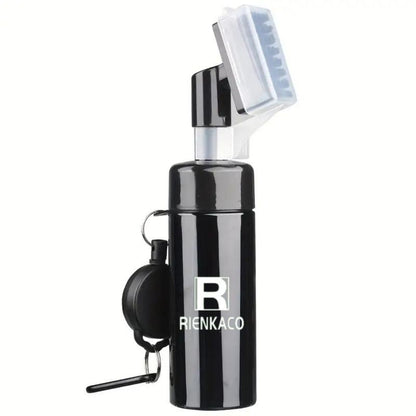 RIENKACO Golf Cleaning Kit Putter-Style Telescopic Club Brush + Microfiber Ball Towel + Groove Scraper Essential Golf Gear Leak-Proof Retractable Buckle with Mountaineering Clip Design Highly Absorbent Towel Ideal Gift Choice