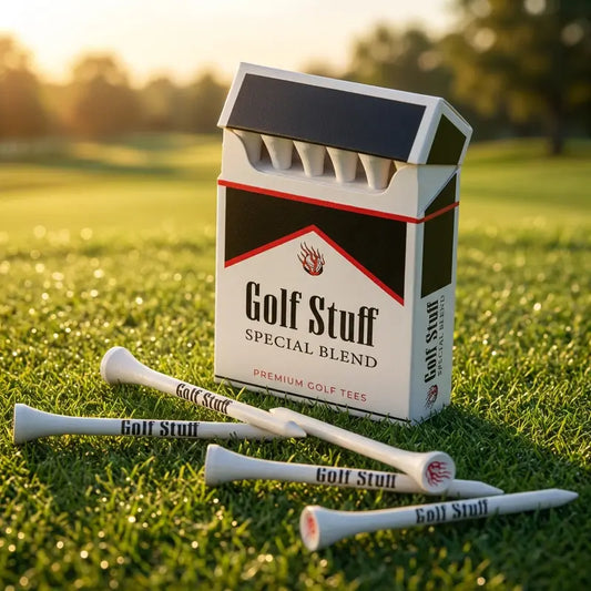 Golf Tees 24-Piece Set (2 Boxes) - Black & Red Golf Accessories with Fun Box Design, Improves Accuracy & Driving Distance, Ideal Holiday Gift