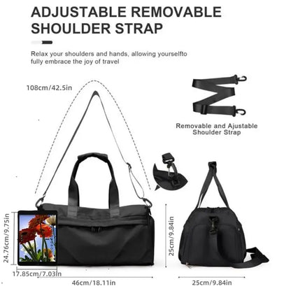 Waterproof Breathable Gym Bag with Shoe Compartment, Large Capacity Sports Travel Backpack for Men Women, Fitness Swimming Football Basketball Tennis, Training, Multifunctional Sports Bag, Athletic Bag, Outdoor Sports Bag