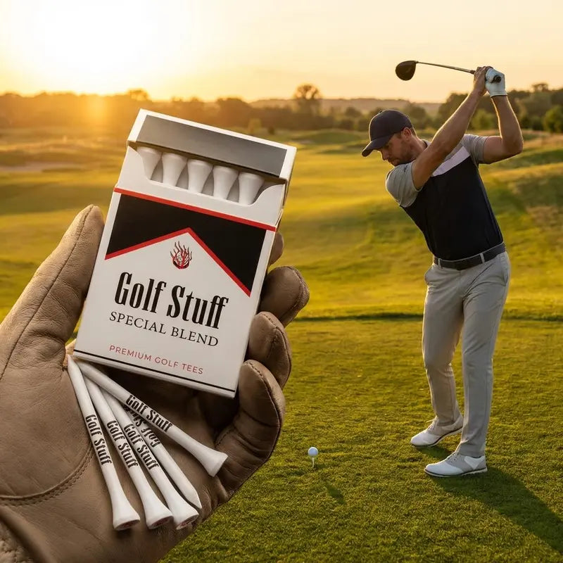 Golf Tees 24-Piece Set (2 Boxes) - Black & Red Golf Accessories with Fun Box Design, Improves Accuracy & Driving Distance, Ideal Holiday Gift