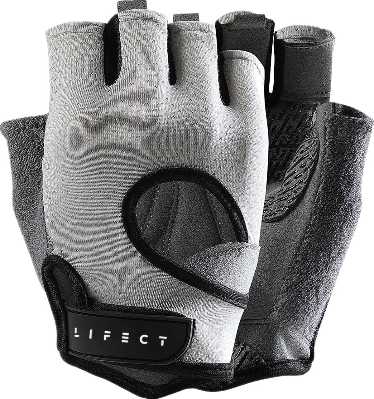 Freedom Workout Gloves - Fingerless Knuckle Weight Lifting Gloves with Curved Open Back for Powerlifting and Gym Use for Both Men and Women