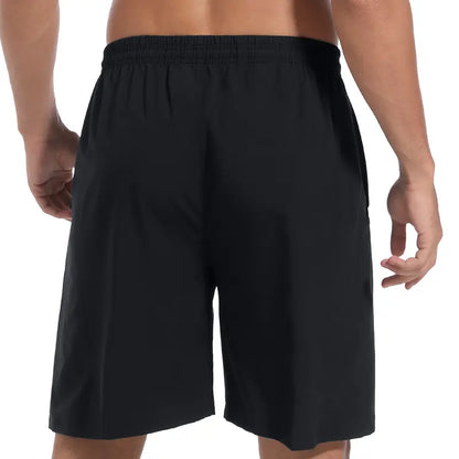 Noeallyrisss 5-Pack Form-Fitting Men'S Quick-Dry Elastic Waist Sports Shorts - Breathable, Durable, Side Pockets, Adjustable Drawstring, Black Shorts Gym, Activewear, Athletic Fitted for Basketball, Running, Form-Fitting Men'S Sports Shorts