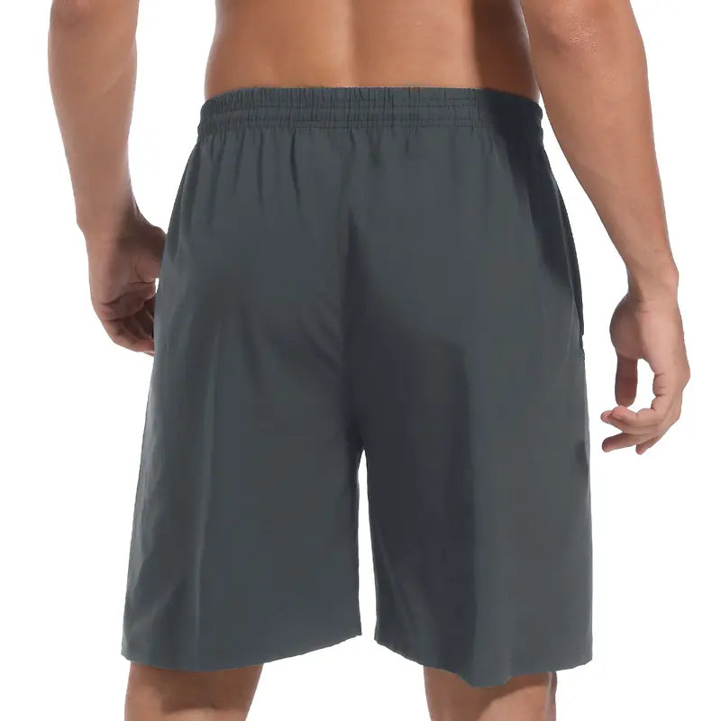 Noeallyrisss 5-Pack Form-Fitting Men'S Quick-Dry Elastic Waist Sports Shorts - Breathable, Durable, Side Pockets, Adjustable Drawstring, Black Shorts Gym, Activewear, Athletic Fitted for Basketball, Running, Form-Fitting Men'S Sports Shorts